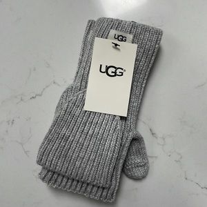 NEW UGG Womens ​Flip-Top Fingerless Gloves, One Size, Grey